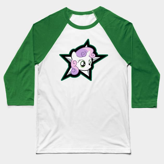 Sweetie Belle (Stars) Baseball T-Shirt by euryoky